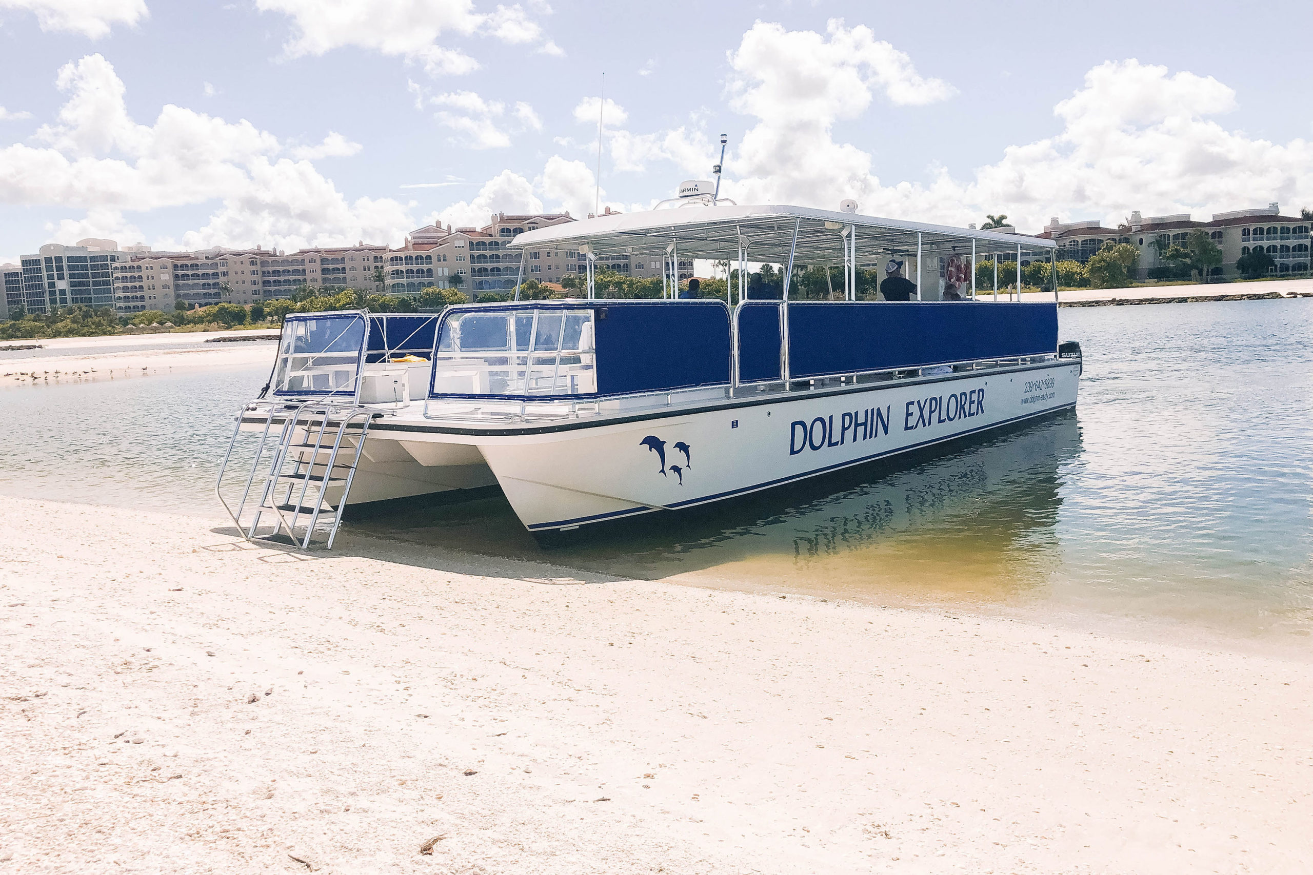 Boarding the Dolphin Explorer for a hands-on adventure to cruise the Gulf of Mexico and spot some bottlenose dolphins! #marcoisland #naplesflorida