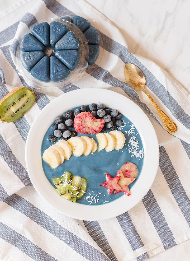 Using Evive Smoothie's most popular wheel flavour, Saphir, to create this gorgeous mermaid smoothie bowl