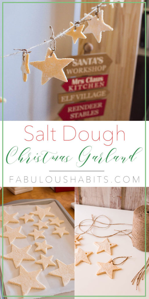 Remember salt dough ornaments? Check out our easy Christmas garland tutorial and how you can make one using the classic salt dough recipe we all know and love!