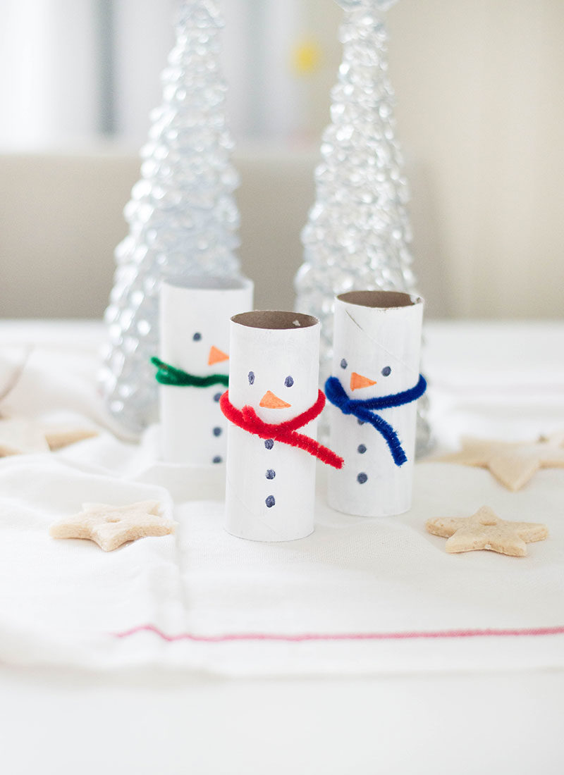 Snowman DIY: Toilet Paper Roll Craft for Christmas