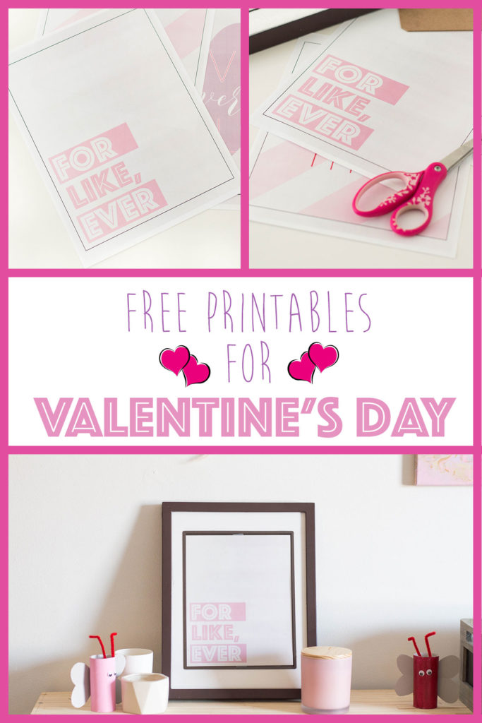 Adorn your home with some Valentine-themed décor with my free Valentine’s Day printables.