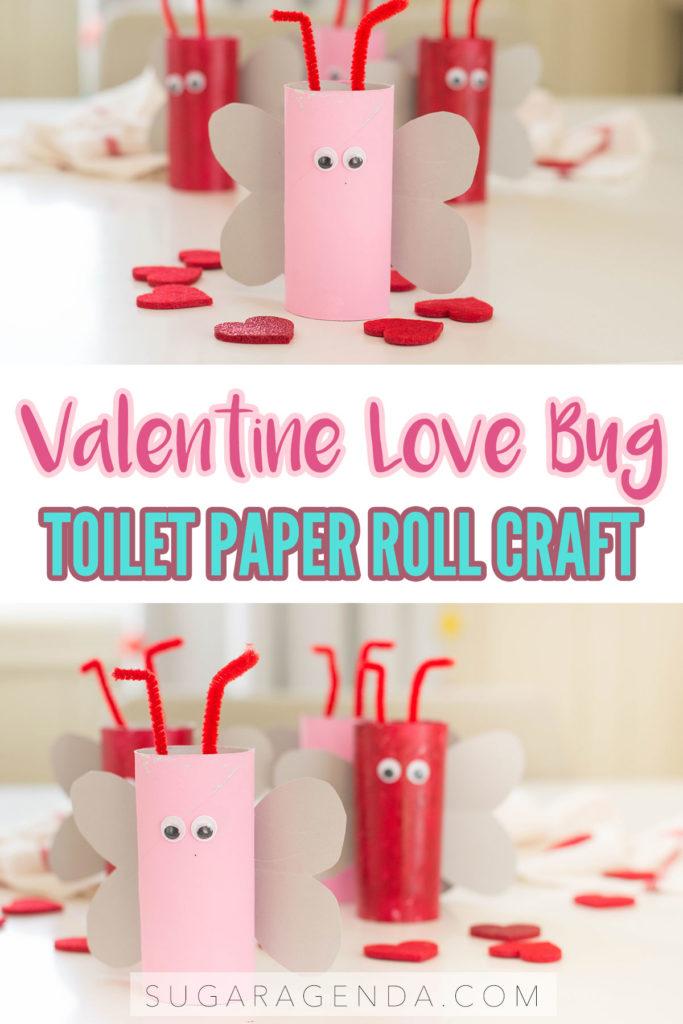 Happy Valentine’s Day! This Valentine DIY uses empty toilet paper rolls and is totally kid-friendly. Learn how to make your very own Valentine Love Bugs with this simple toilet paper roll craft.