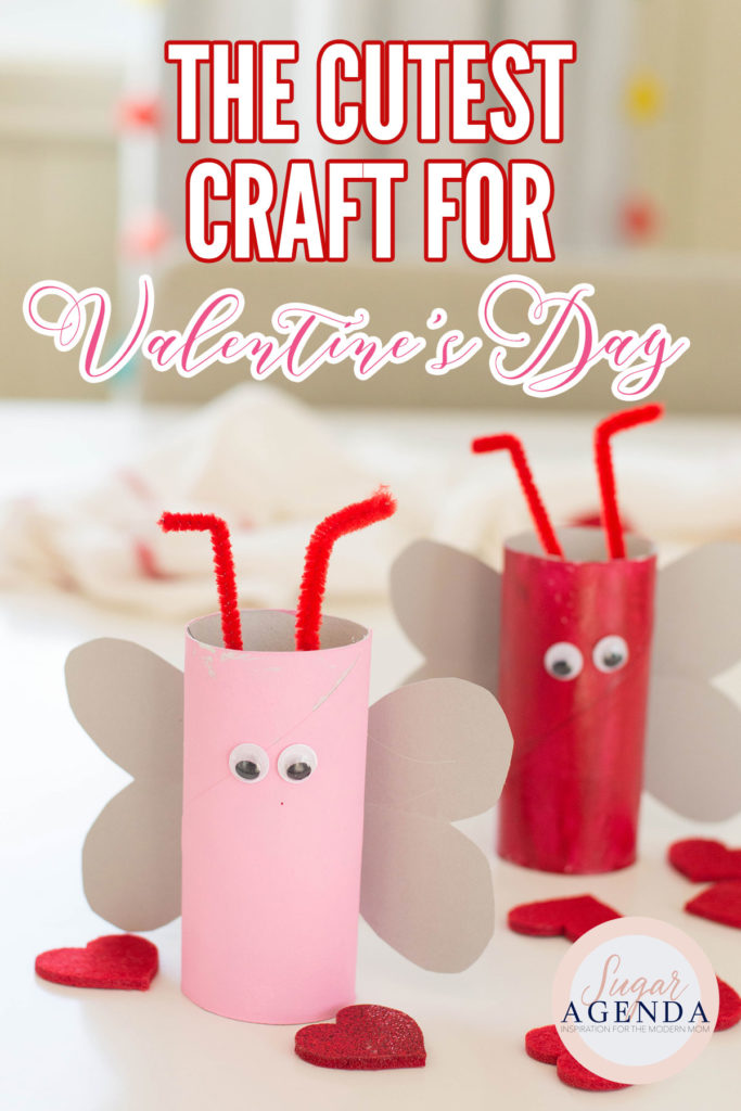 LOVE BUGS! These Toilet Paper Roll Love Bugs for Valentine’s Day is a great boredom buster. Your kiddos will love putting this V-Day craft together, especially the painting portion! Time to get creative!