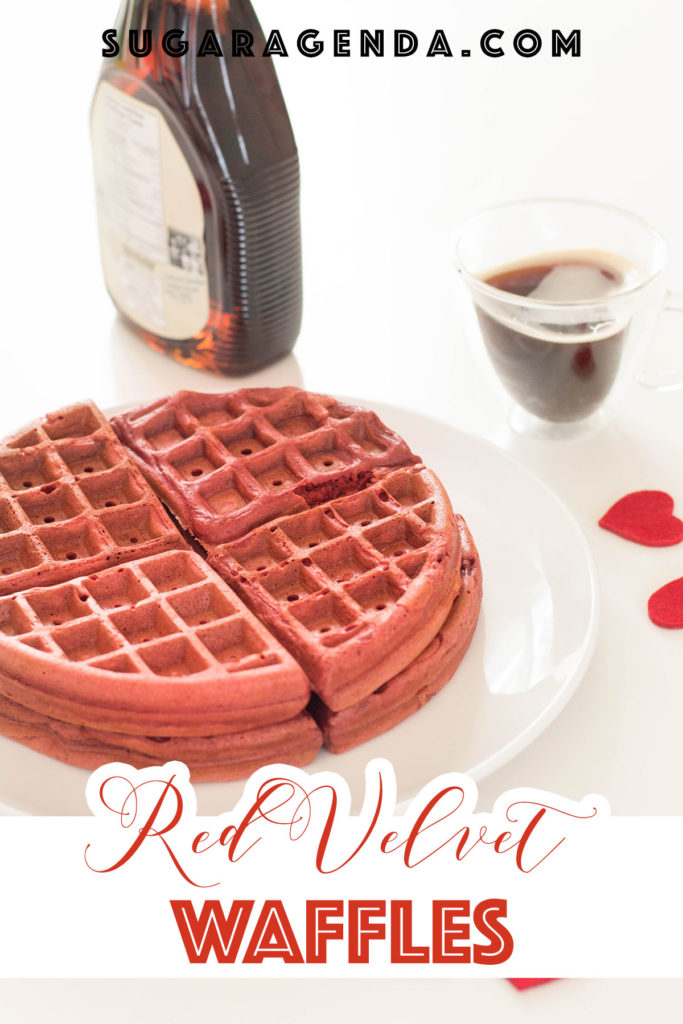 RED VELVET WAFFLES - Time to whip out your waffle iron! These red velvet waffles are made from scratch and super easy to put together.