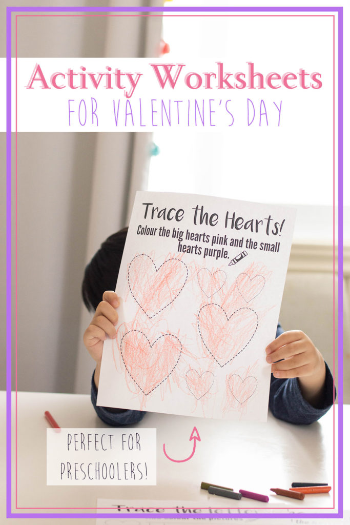 Valentine’s Day worksheets that are perfect for your preschool’s lesson plans. This 3-page bundle is simple and tons of fun, teaching colors, words and shapes.