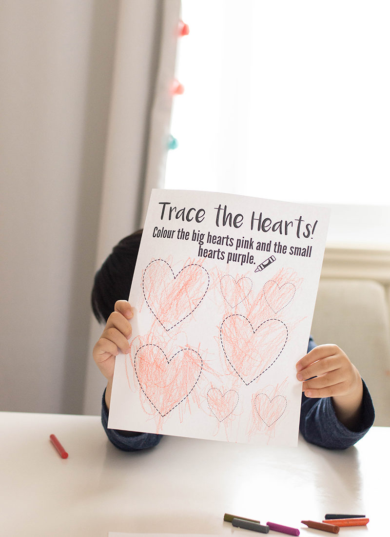 Valentine Activity Sheets for Preschoolers