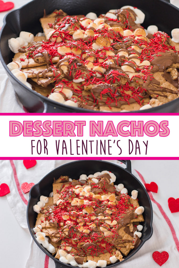 These Dessert Nachos make for a quick and easy dessert. Plus, the red sprinkles really give it that Valentine flair - perfect for your loved one!