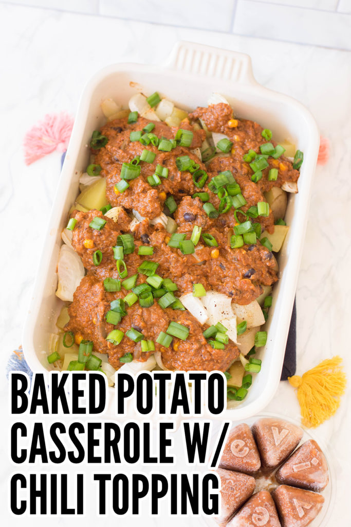 Do you love baked potatoes but don’t have the time to make them? This Loaded Baked Potato Casserole is an easy alternative. Plus, it’s vegan too!