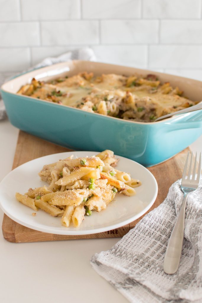 This easy tuna casserole recipe is one for the books! It’s a simple dinner solution with easy-to-access ingredients, so it makes for a great weekday meal.