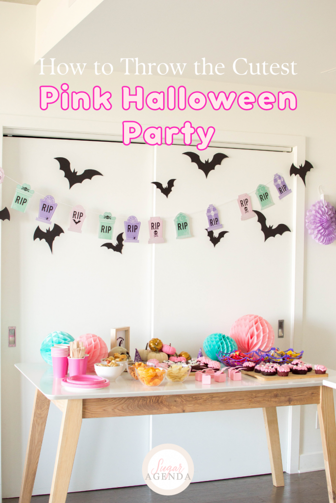 From pink desserts to pastel-coloured Halloween decorations, our little party came to life with good food, spooky music, and our best friends. Here are some pink Halloween ideas to incorporate into your next Halloween party.