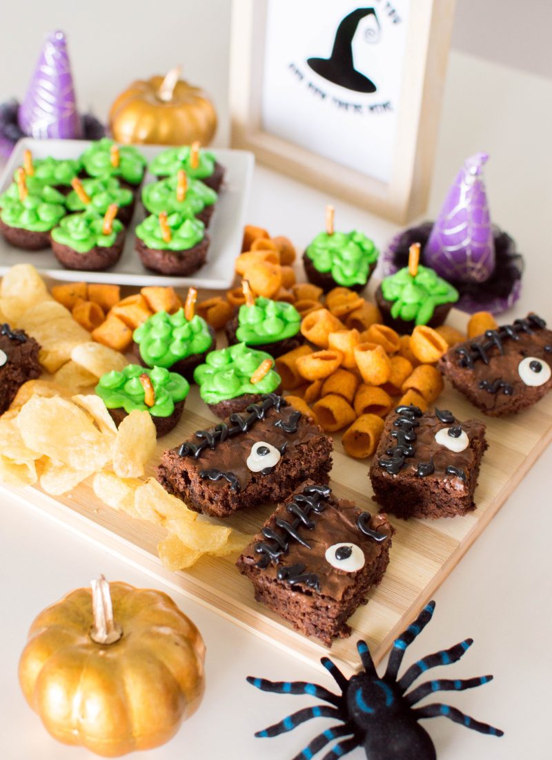 Cute Halloween Desserts: Spellbook Brownies