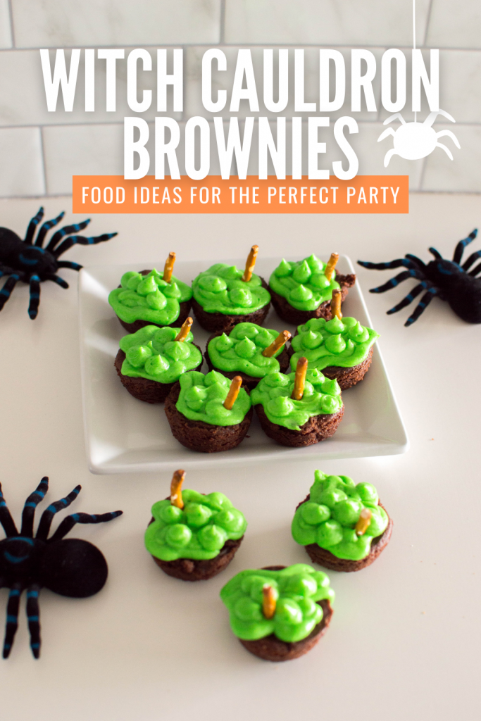 These witch cauldron brownies are PERFECT for your upcoming Halloween bash! They’re very simple to put together, so they’re great for beginner (and budding!) bakers.